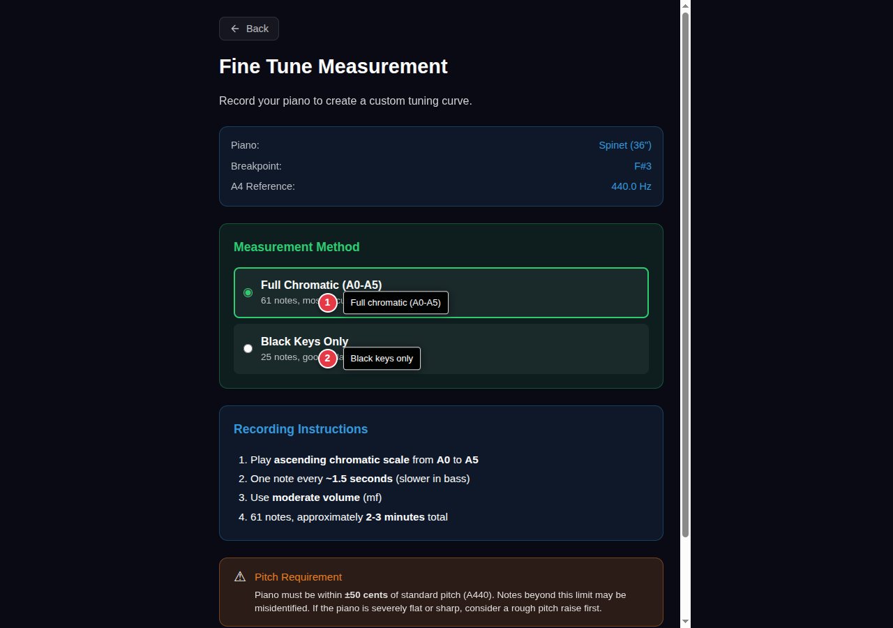 Pre-recording controls