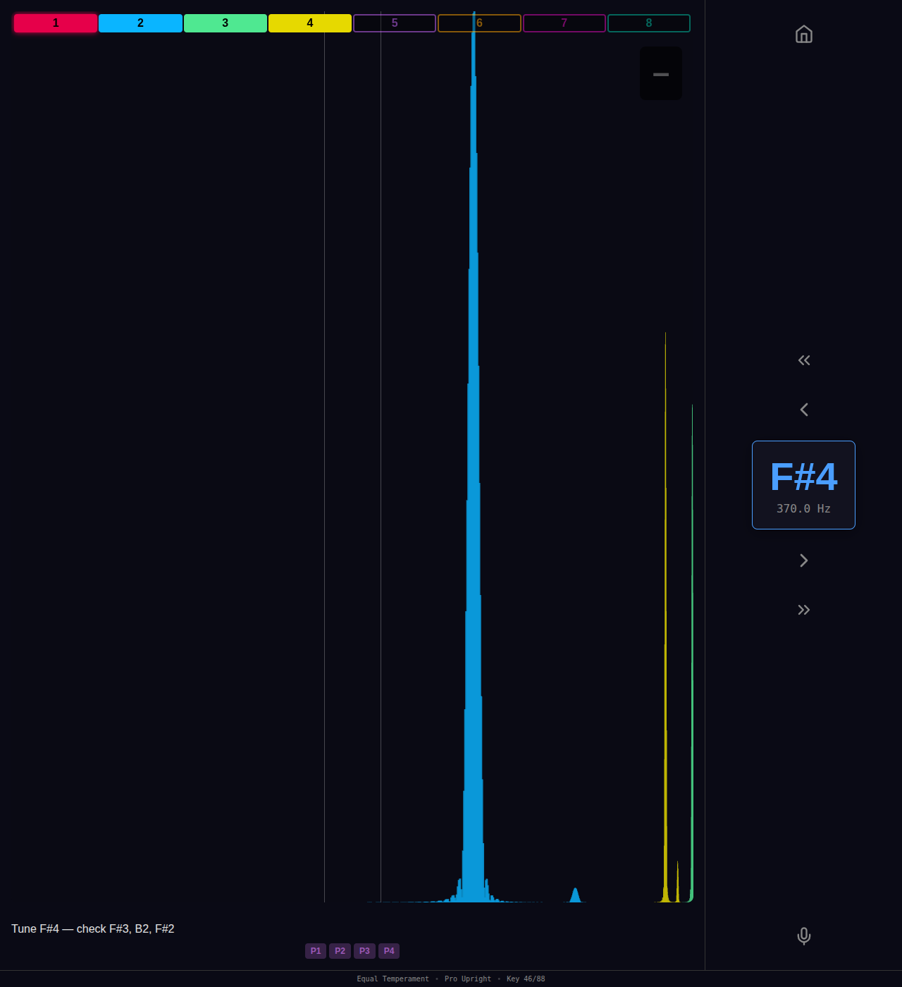Octave expansion screen